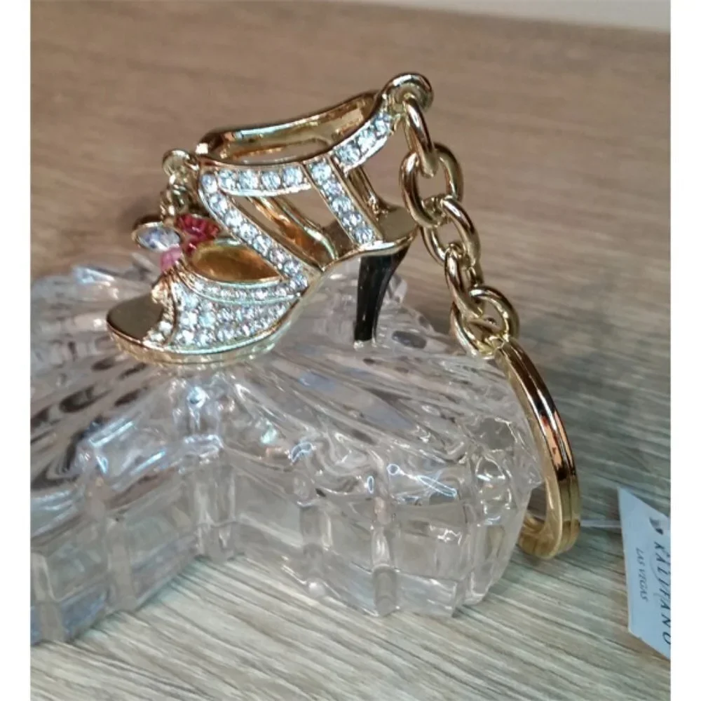 Nwt Alexander Kalifano Dazzle Shoe Key Chain Ring
